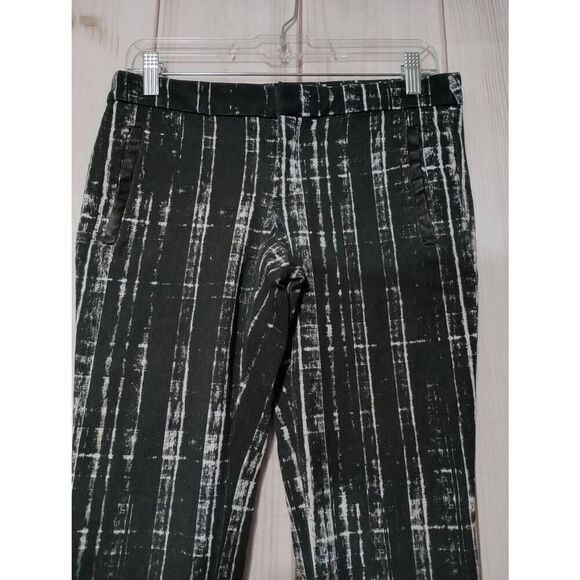 Banana Republic Pants Ladies 6 Petite Sloan Black White - Picture 3 of 9